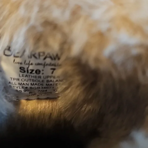 BEARPAW TODDLER GIRL FUR LINED REAL LEATHER ROSE GOLD GLITTER BOOTS SIZE 7 NWT - Picture 8 of 14